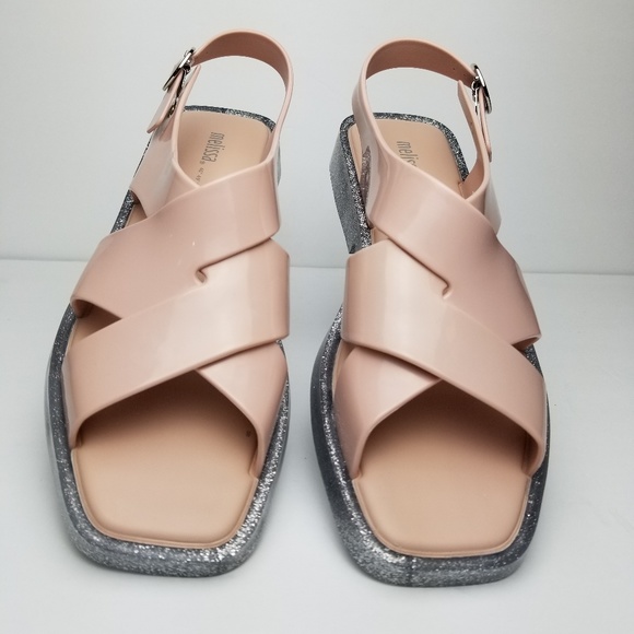 Melissa Shoes - Melissa Women Sandals Melrose Light Pink & Silver